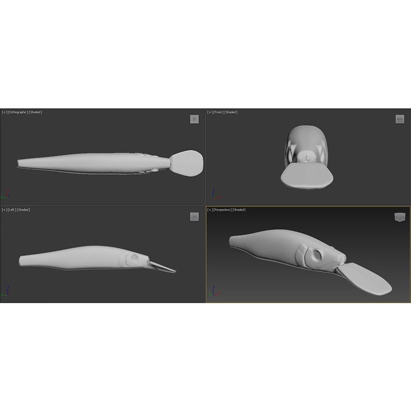 wLure 10 Blank Unpainted Minnow Crankbait Topwater Lipless Jerkbait Fishing Lures (UPM629P10) - Image 4
